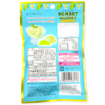 Nobel Sorbet Gummy Bundle ✦ Peach, Muscat, & Kyoho Grape ✦ Japanese Candy