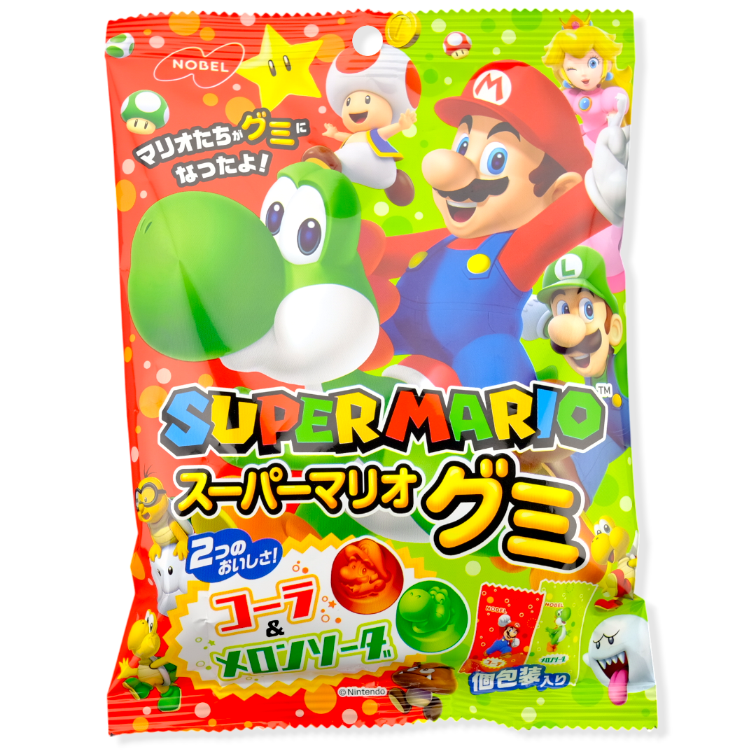Nobel ✦ Gomitas de Super Mario & Yoshi ✦ Cola & Melón