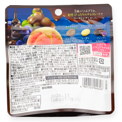 Kasugai Tsubu Luxury Chocolate Gummy ✦ Fruit Mix ✦ Japanese Candy
