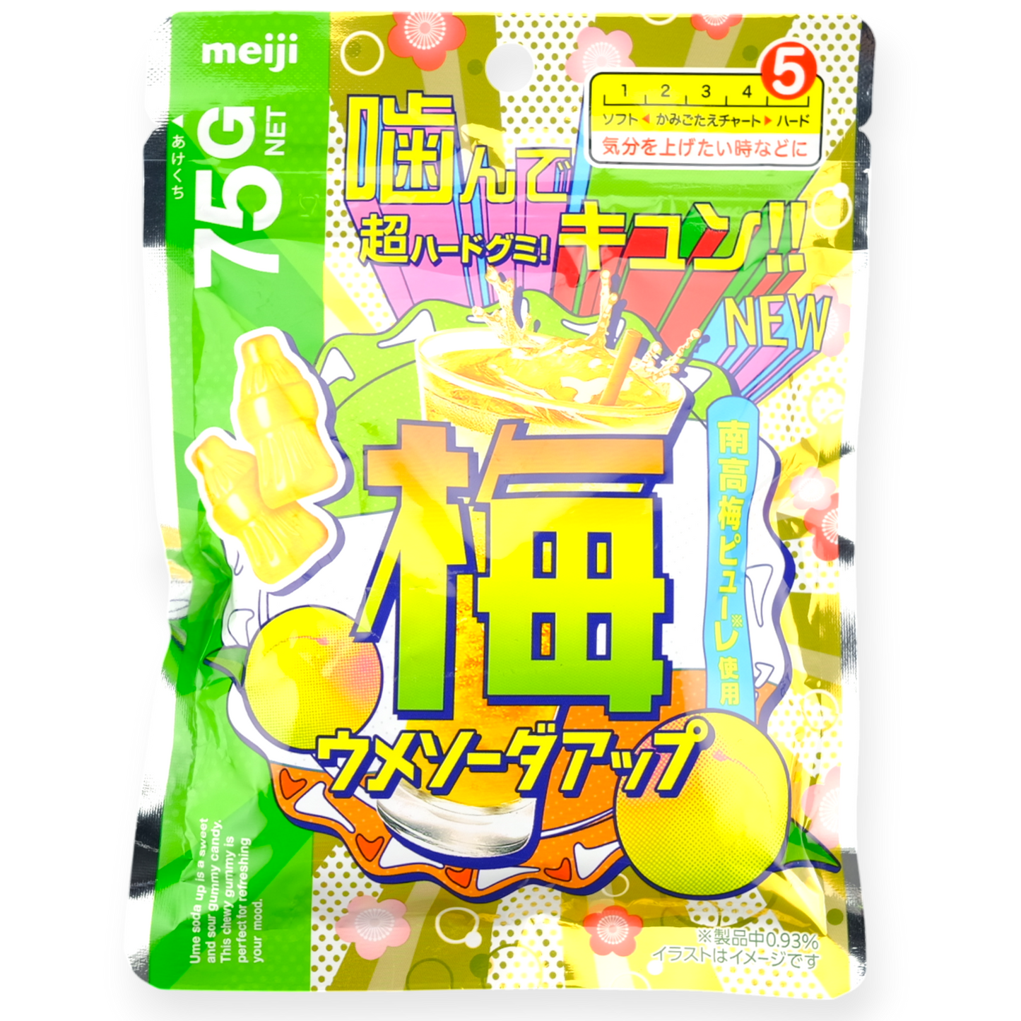 Meiji Super Hard Gummy ✦ Plum Soda ✦ Japanese Candy