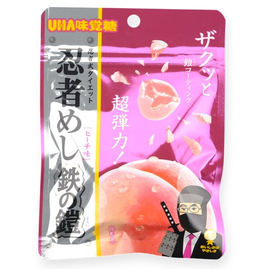 UHA Ninja Meshi Hard Gummy ✦ Peach ✦ Japanese Candy
