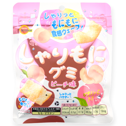 Bourbon Sharimoni Gummy ✦ Peach ✦ Japanese Candy