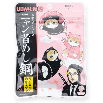 UHA ✦ Ninja Meshi x Mofusand Katze Fruchtgummi ✦ Pfirsich