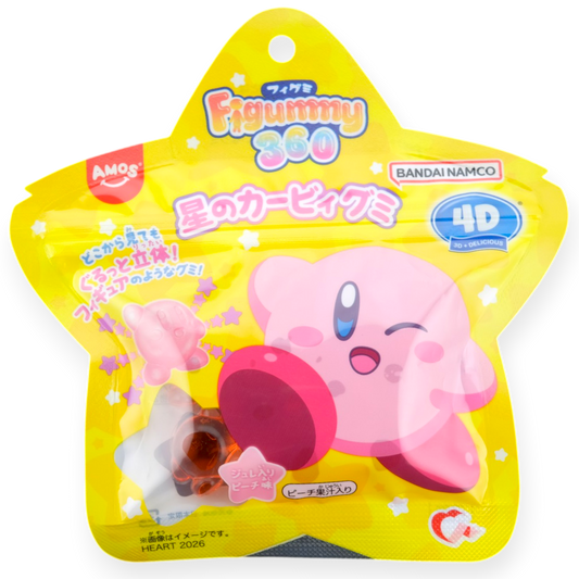 Bandai Kirby-Shape Gummy ✦ Peach ✦ Japanese Candy