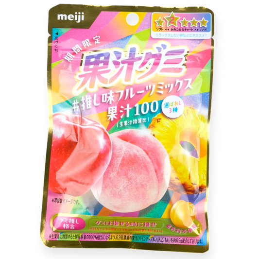 Meiji Soft Fruit Juice Gummy ✦ Mixed Fruit ✦ Japanese Candy