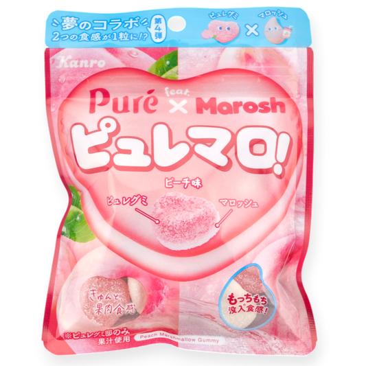Kanro Puré x Marosh Collab Gummy ✦ Peach ✦ Japanese Candy
