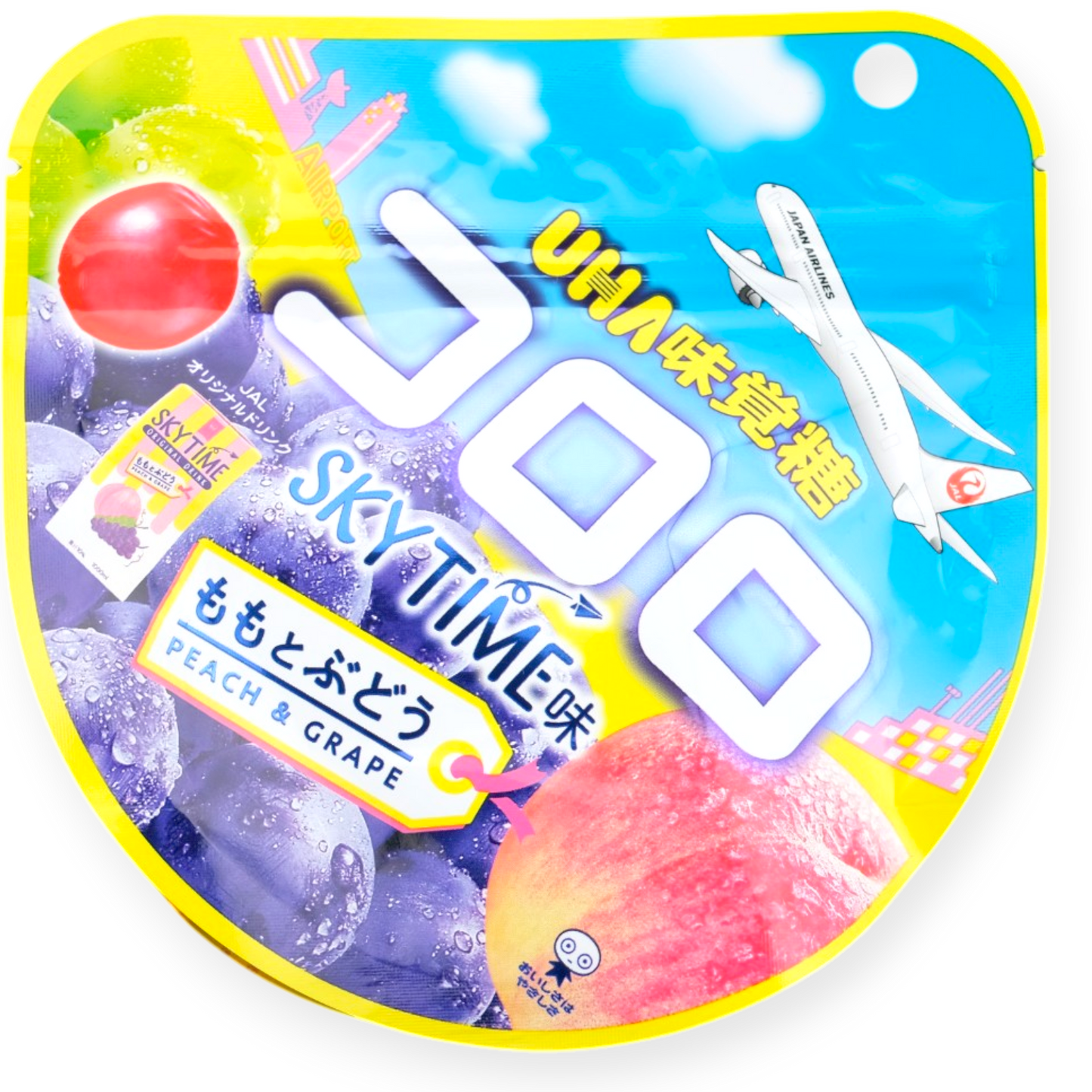 UHA Kororo Japan Airlines Gummy ✦ Peach & Grape ✦ Japanese Candy