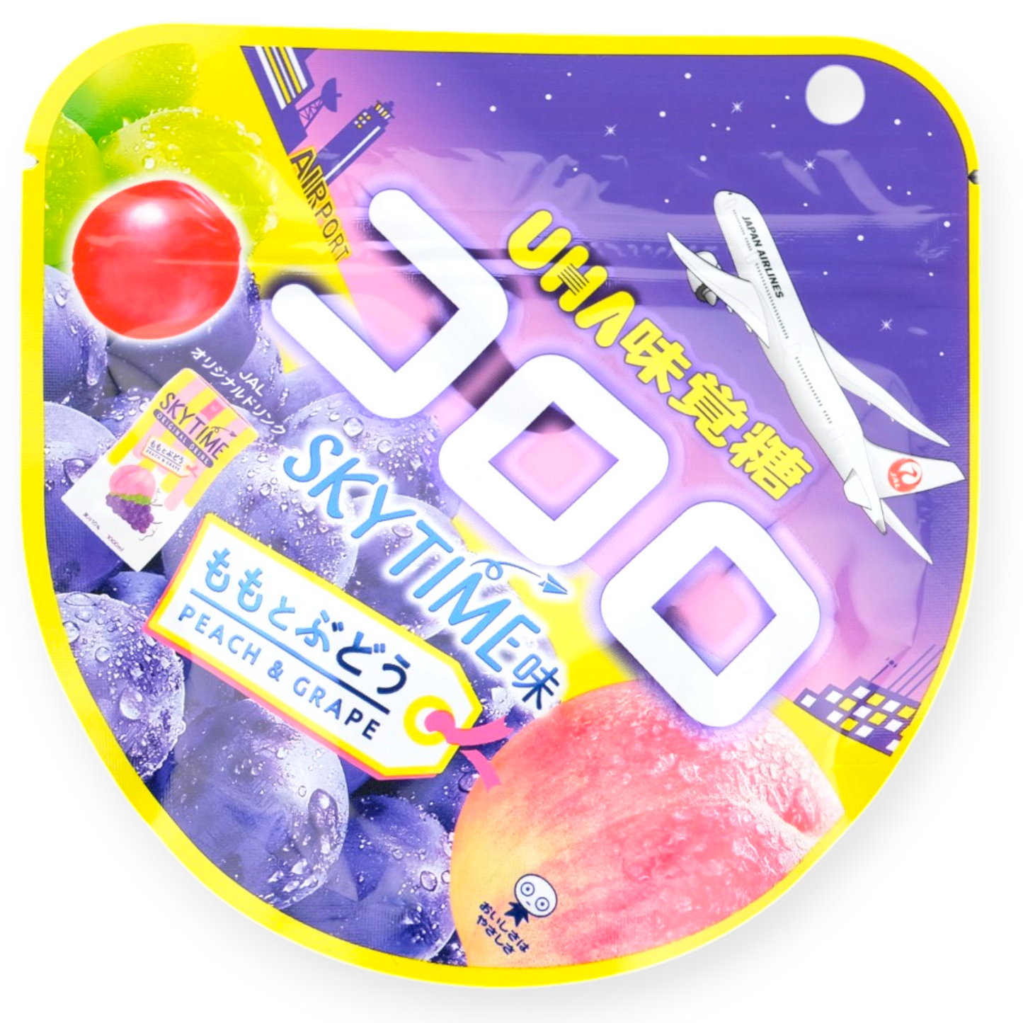 UHA Kororo Japan Airlines Gummy ✦ Peach & Grape ✦ Japanese Candy