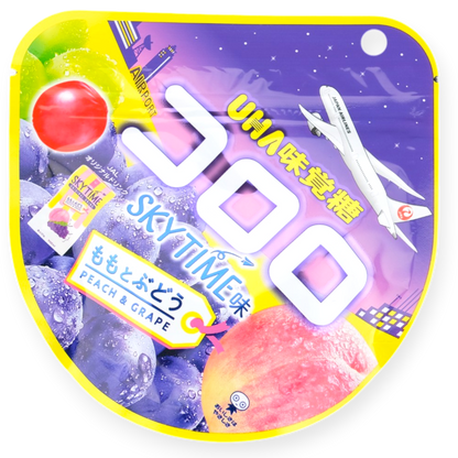 UHA Kororo Japan Airlines Gummy ✦ Peach & Grape ✦ Japanese Candy