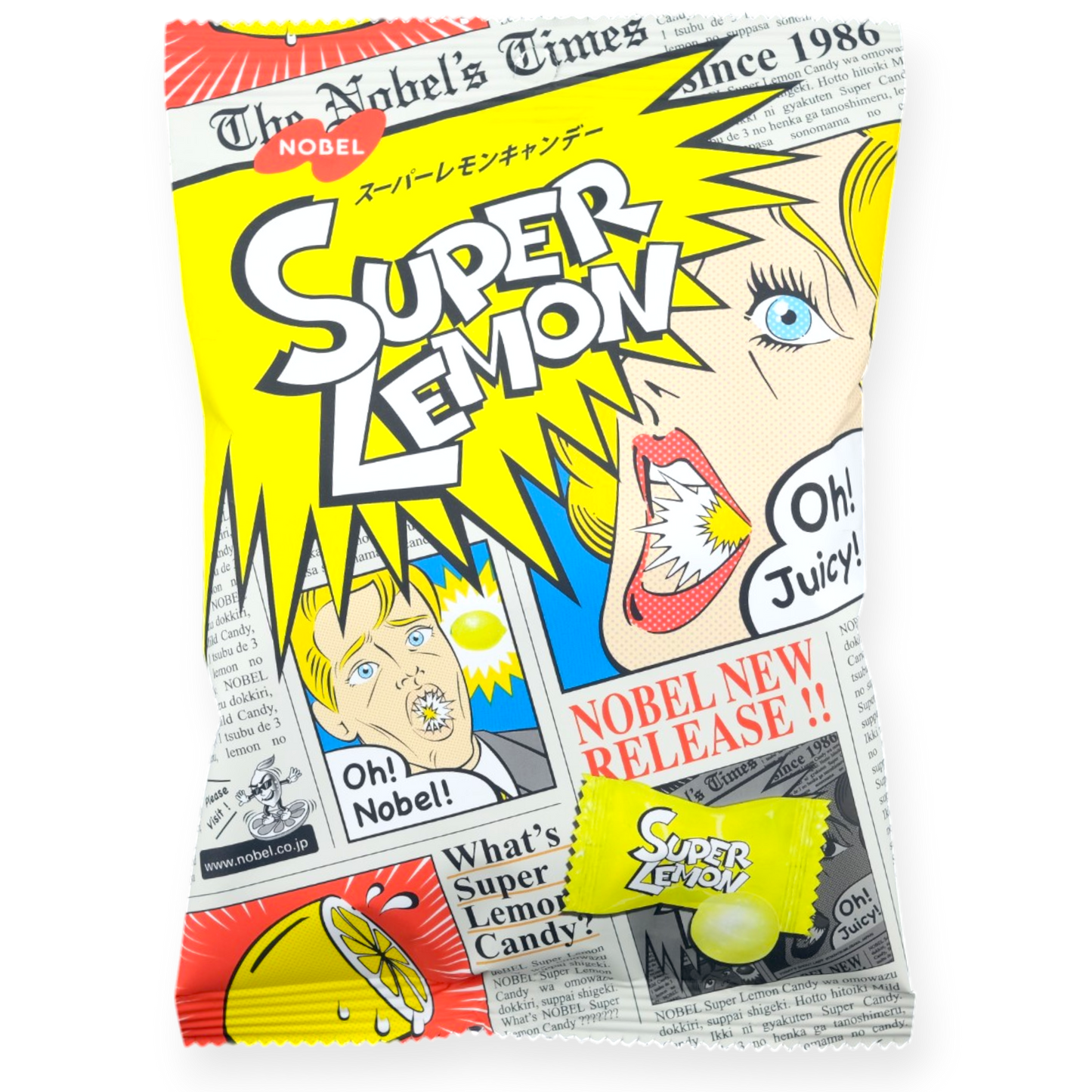 Nobel Sour Candy ✦ Super Lemon ✦ Japanese Candy