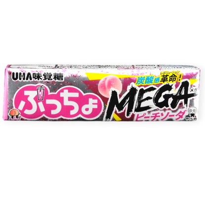 UHA Puccho Strong Chew ✦ MEGA Peach ✦ Japanese Candy