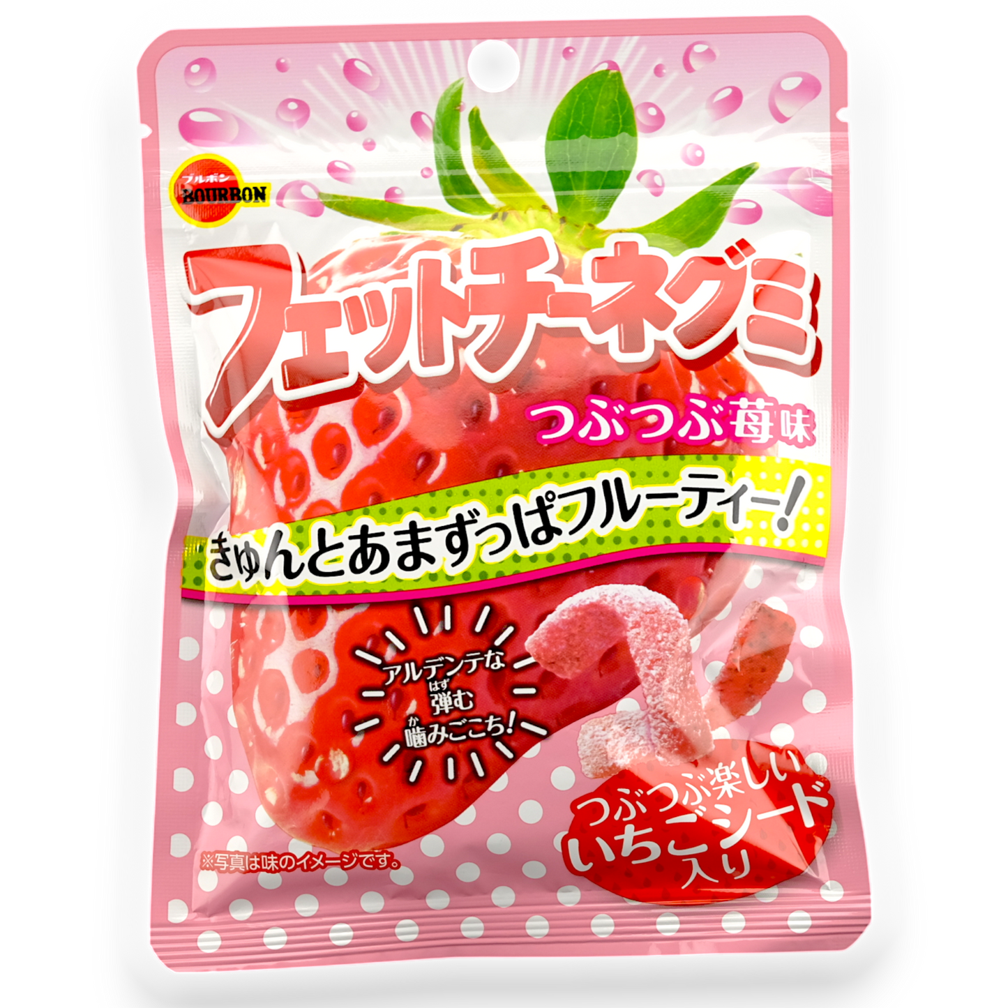 Bourbon Fettuccine Gummy ✦ Strawberry ✦ Japanese Candy