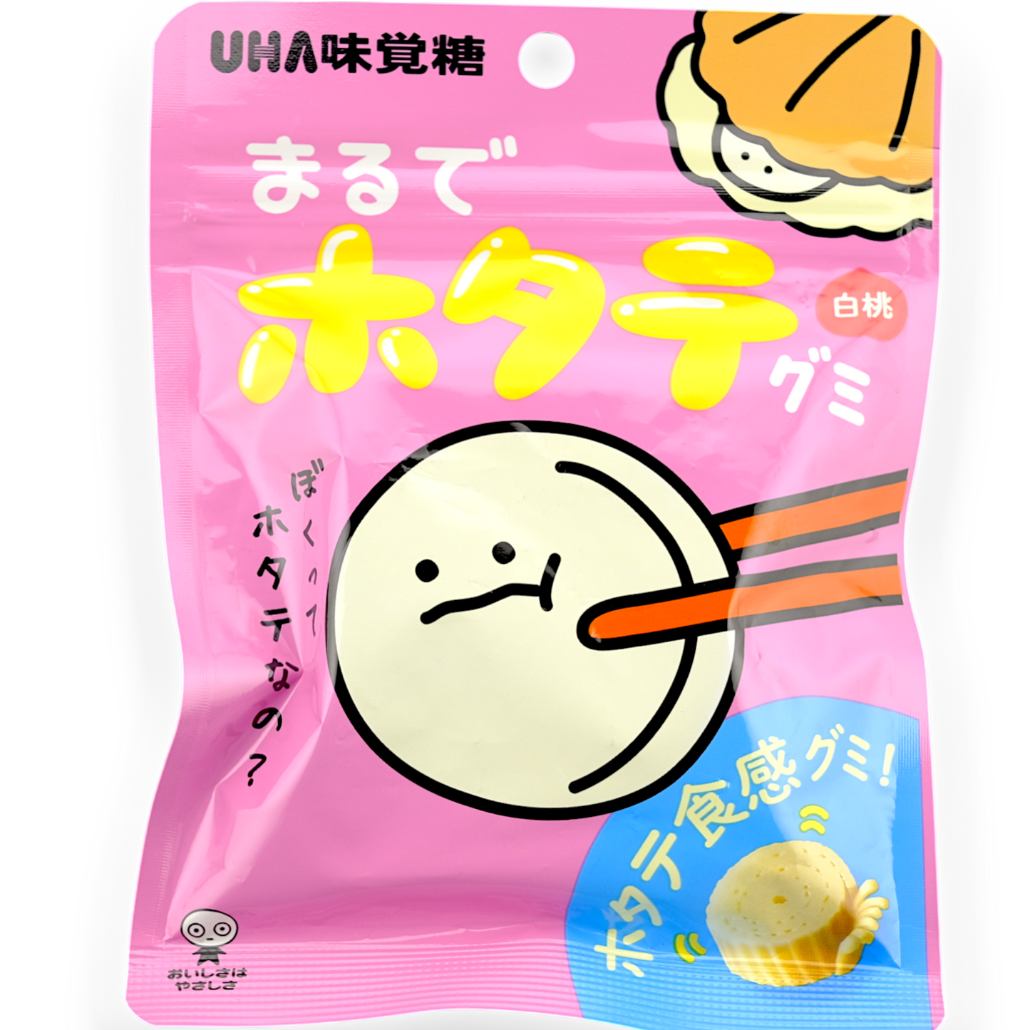 UHA Scallop Gummy ✦ White Peach ✦ Japanese Candy