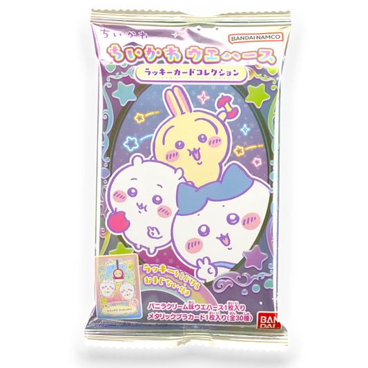 Bandai Chiikawa Wafer & Collectible Card ✦ Vanilla Cream ✦ Japanese Candy