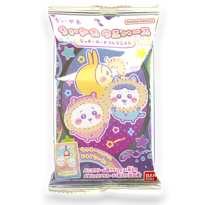 Bandai ✦ Oblea y Tarjeta Coleccionable Chiikawa ✦ Crema de Vainilla