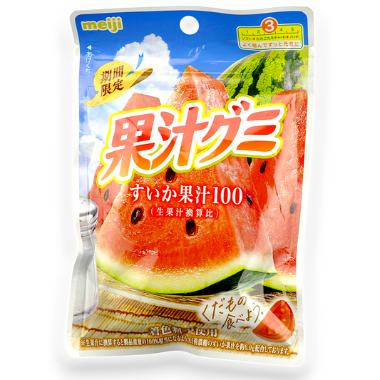 Meiji ✦ Soft Fruit Juice Gummy ✦ Watermelon