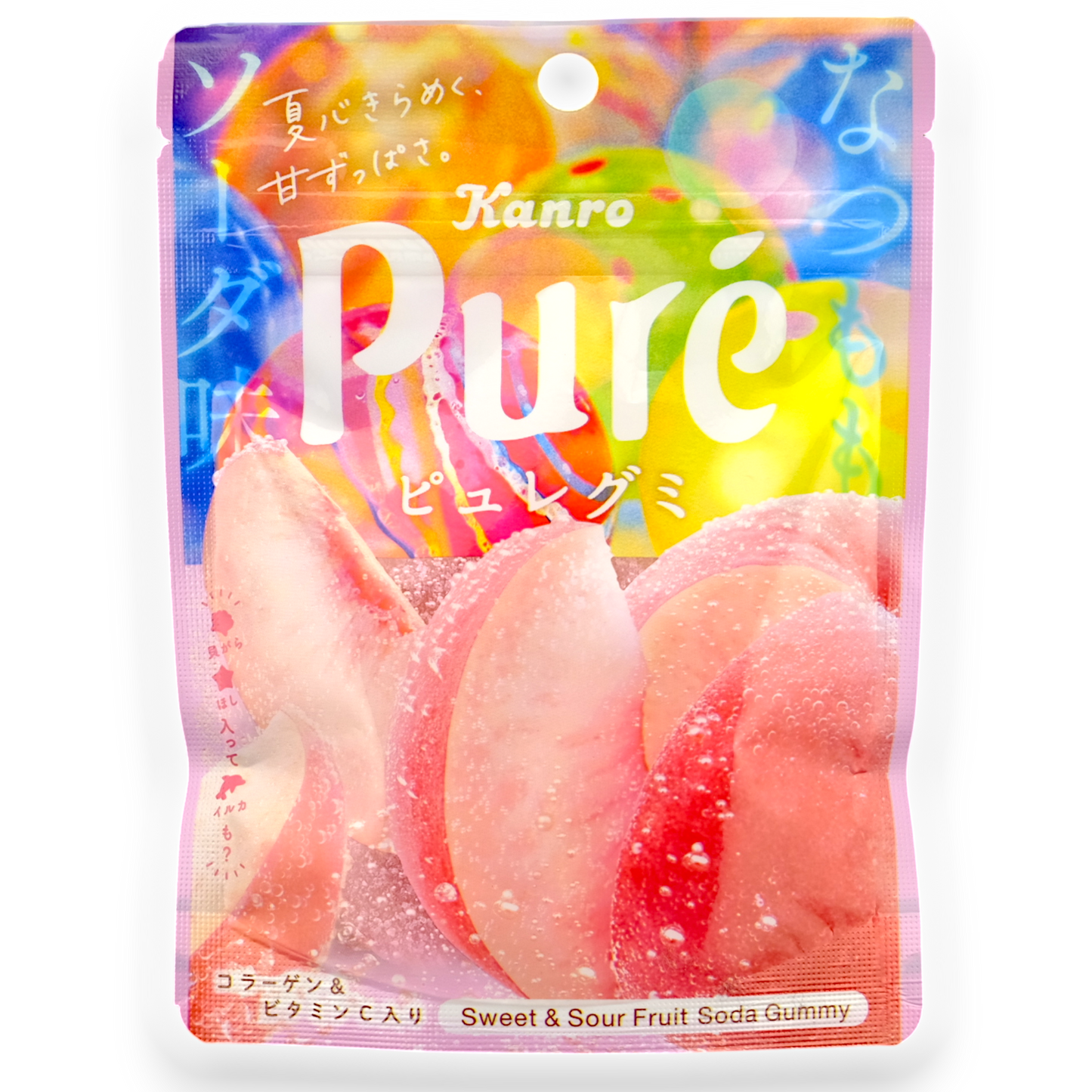 Kanro ✦ Puré Gummy ✦ Refresco de melocotón