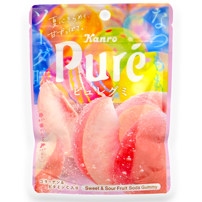 Kanro ✦ Puré Gummy ✦ Refresco de melocotón