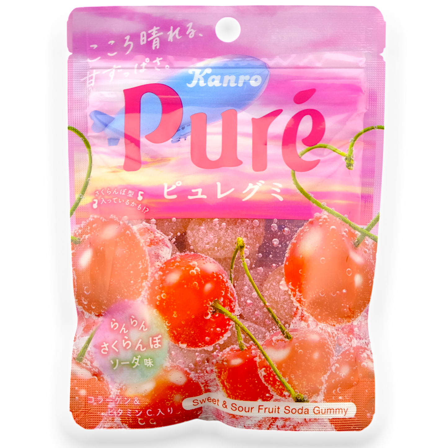 Kanro ✦ Puré Gummy ✦ Cherry Fruit Soda