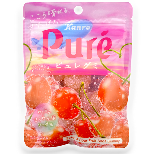 Kanro ✦ Puré Gummy ✦ Cherry Fruit Soda