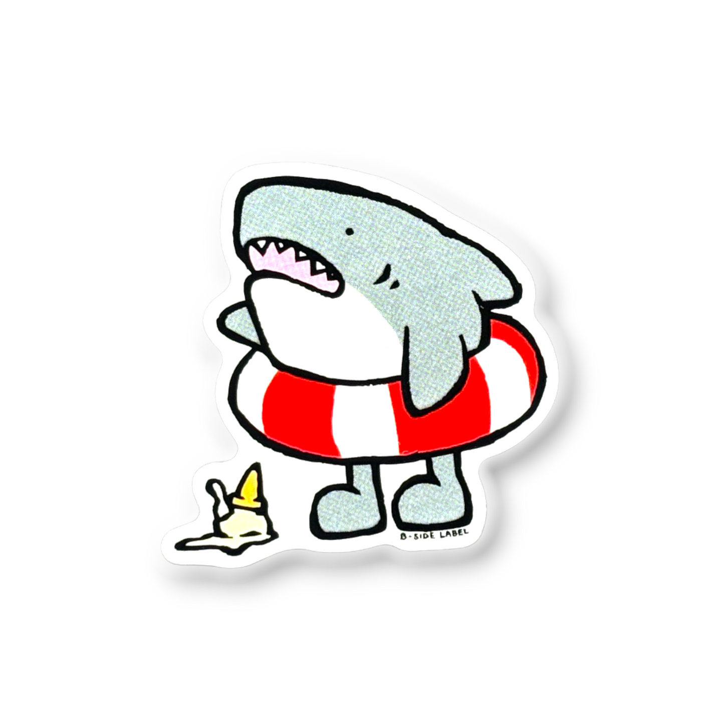 Baby Shark & Ice-Cream ✦ B-Side Label Sticker