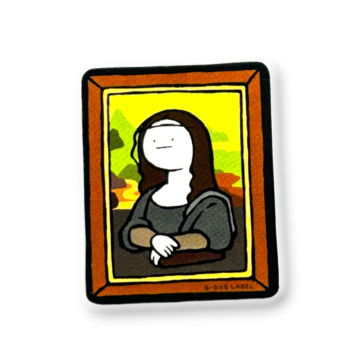 Mona Lisa Portrait sticker — original IMG_0545