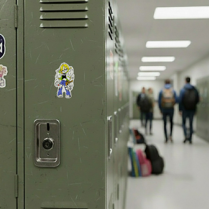 Fashionable Blonde Girlie ✦ B-Side Label Sticker