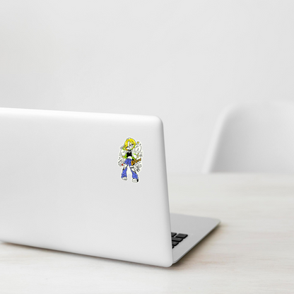 Fashionable Blonde Girlie ✦ B-Side Label Sticker