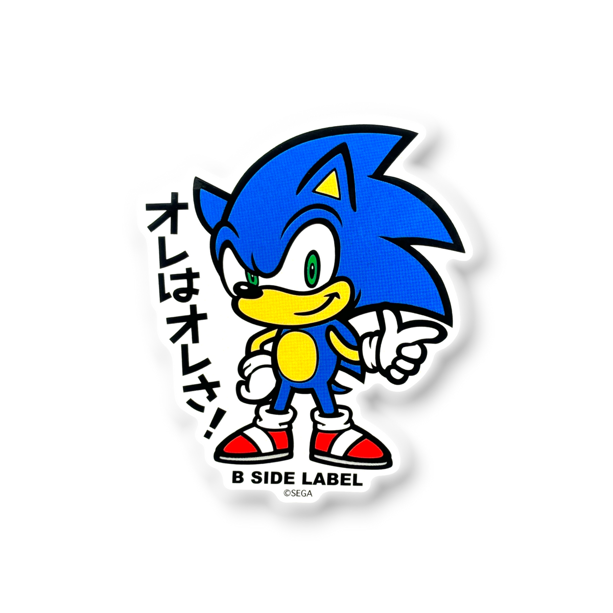 Sonic The Hedgehog - Sonic (Me) ✦ B-Side Label Sticker — visually confirmed original from the sticker folder