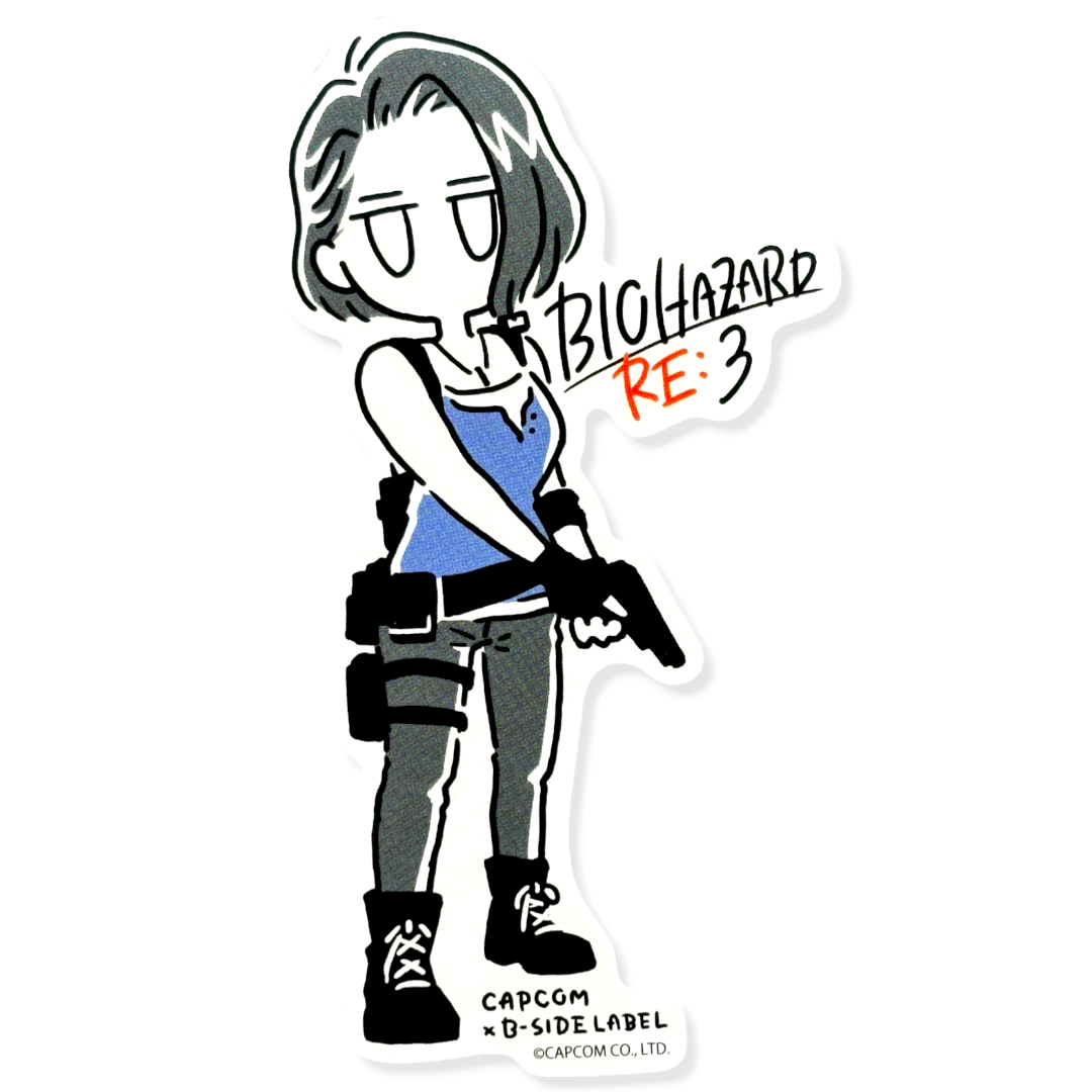 Resident Evil 3 Jill Valentine (Sketch) ✦ B-Side Label Sticker
