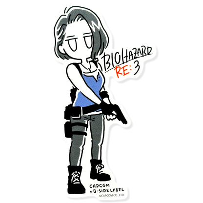 Resident Evil 3 Jill Valentine (Sketch) ✦ B-Side Label Sticker