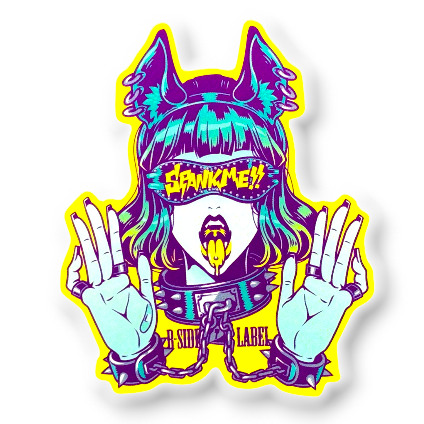 Spank Me Handcuffs ✦ B-Side Label Sticker