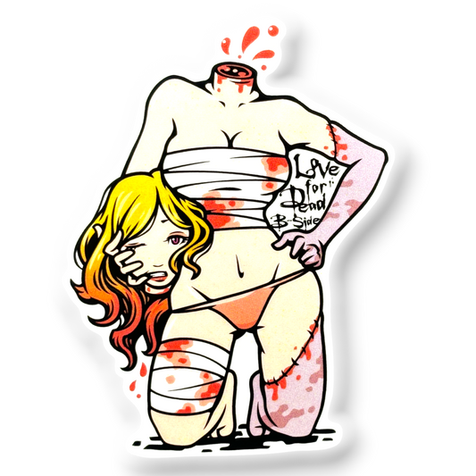 Blonde, Headless... Posing ✦ B-Side Label Sticker