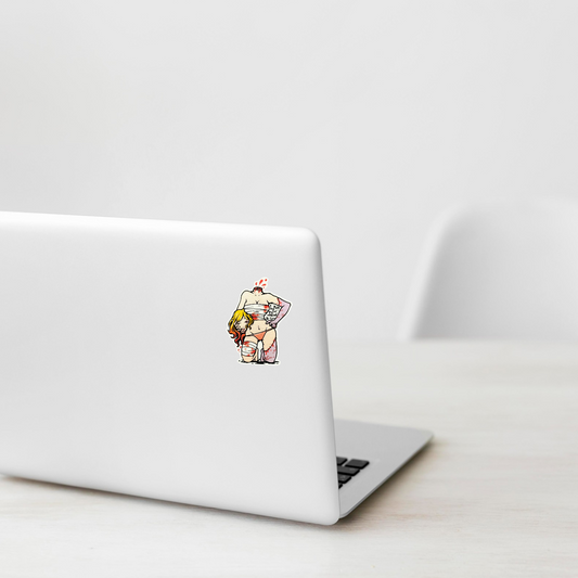 Blonde, Headless... Posing ✦ B-Side Label Sticker