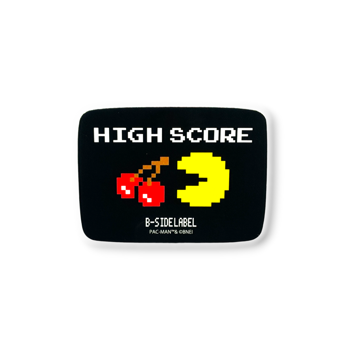 Pac Man High Score ✦ B-Side Label Sticker — visually confirmed original from the sticker folder