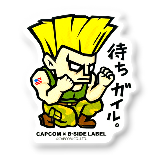 Street Fighter Guile (Crouch Pose) ✦ B-Side Label Sticker