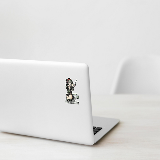 Tattooed Drummer Girl ✦ B-Side Label Sticker