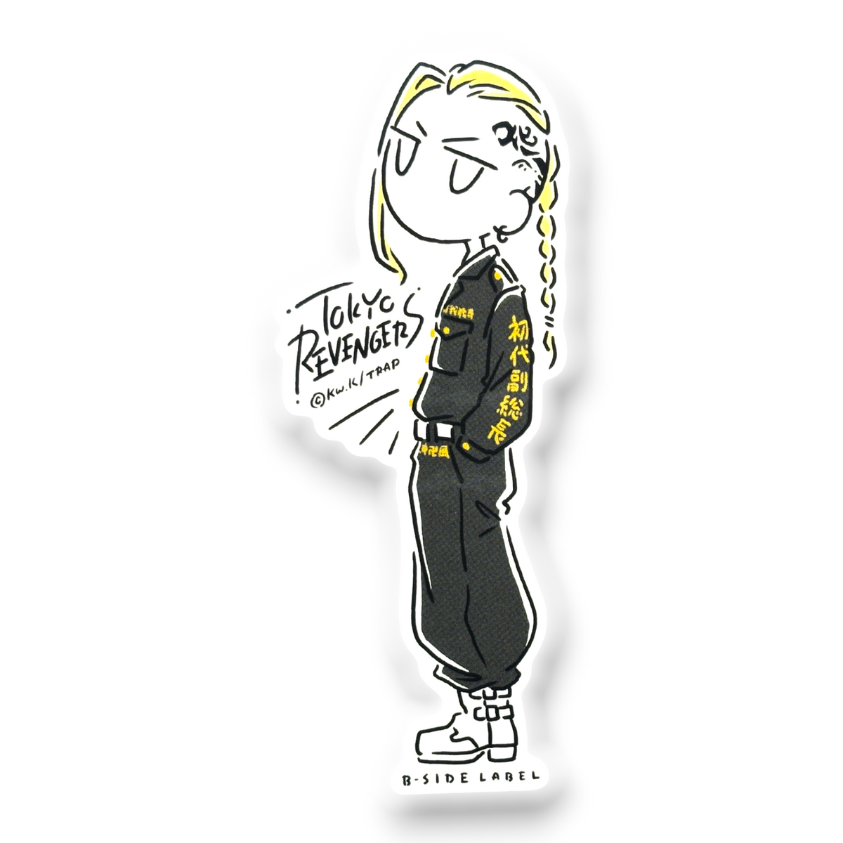 Tokyo Revengers Ryuguji Ken 2 ✦ B-Side Label Sticker — visually confirmed original from the sticker folder