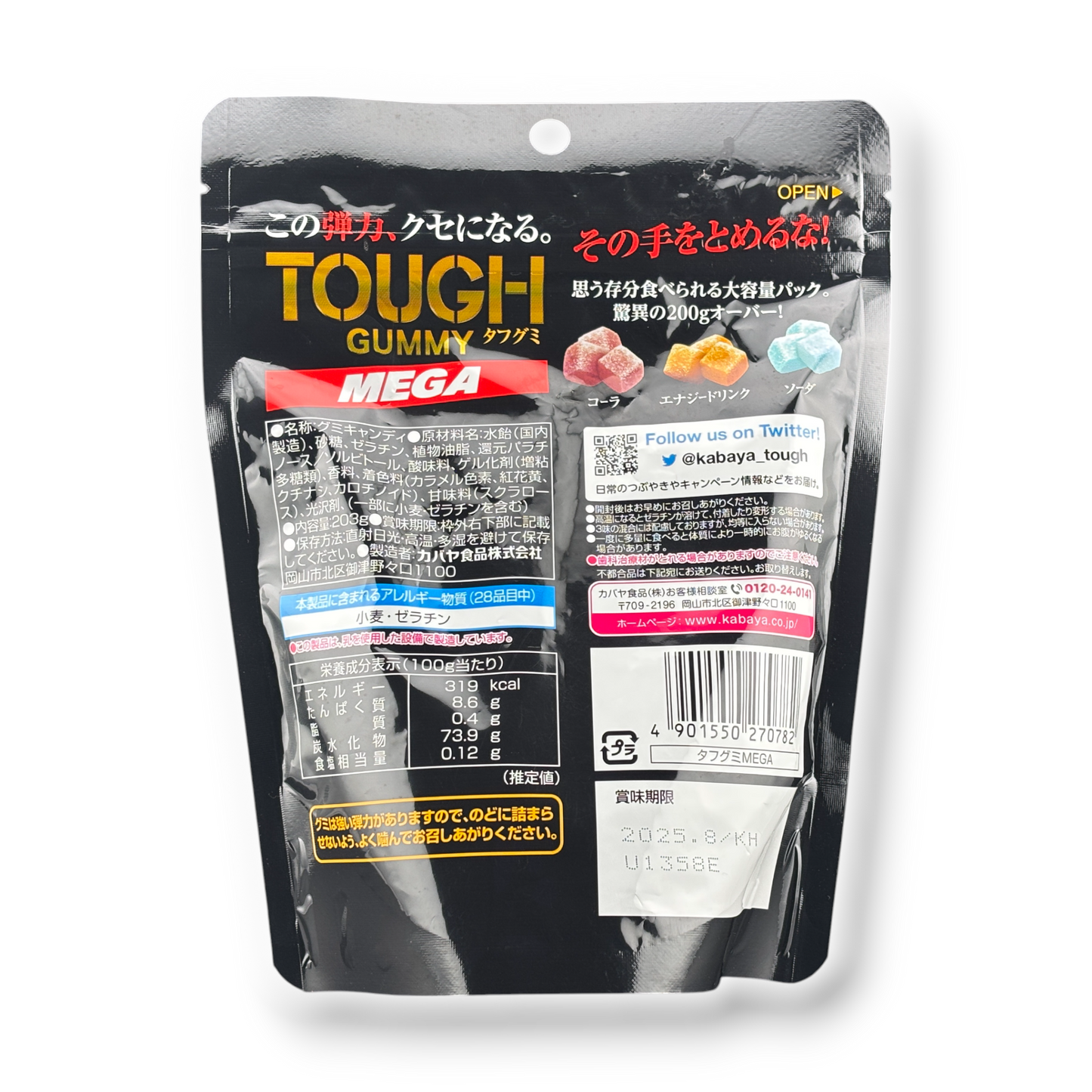 Kabaya ✦ Gominola TOUGH MEGA ✦ Refresco Surtido