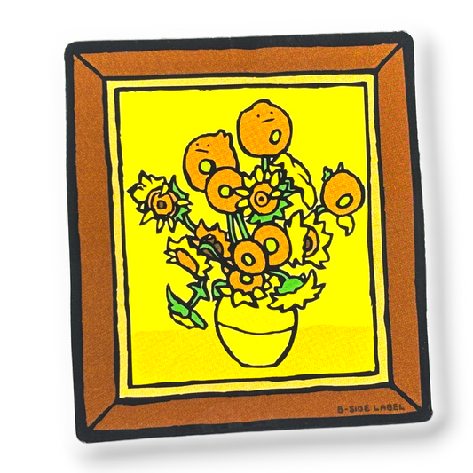 Sunflowers Portrait ✦ B-Side Label Sticker