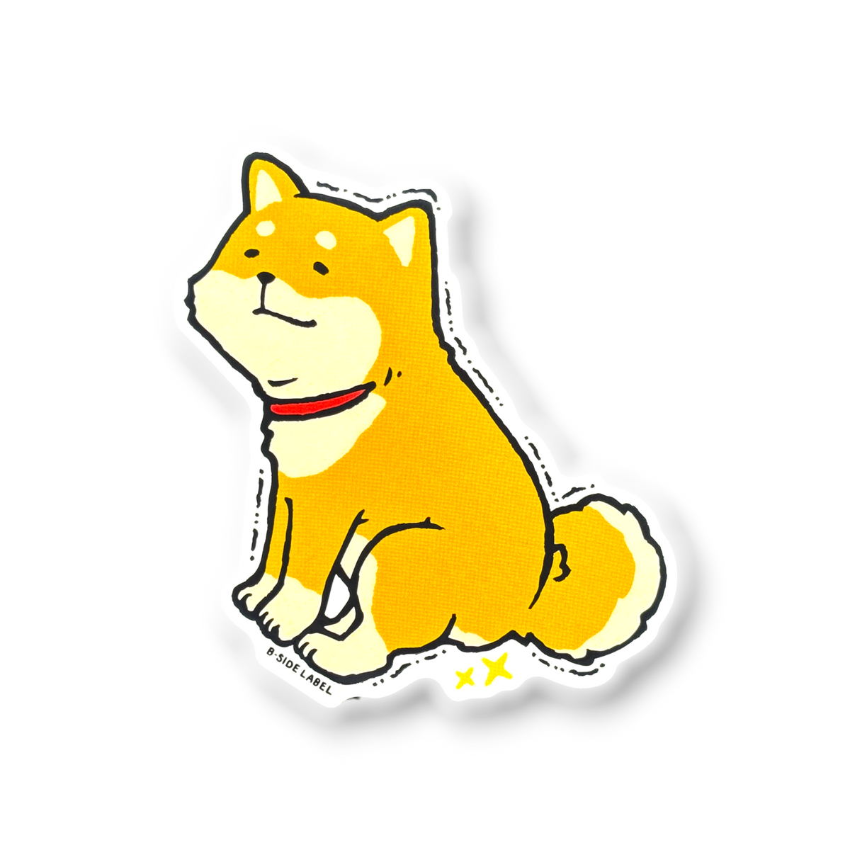 Cute Poopy Shiba Inu ✦ B-Side Label Sticker — visually confirmed original from the sticker folder