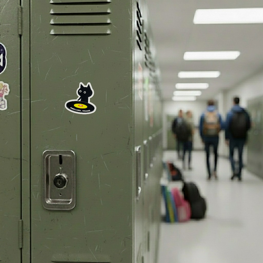 DJ Kitten ✦ B-Side Label Sticker ✦ Japan