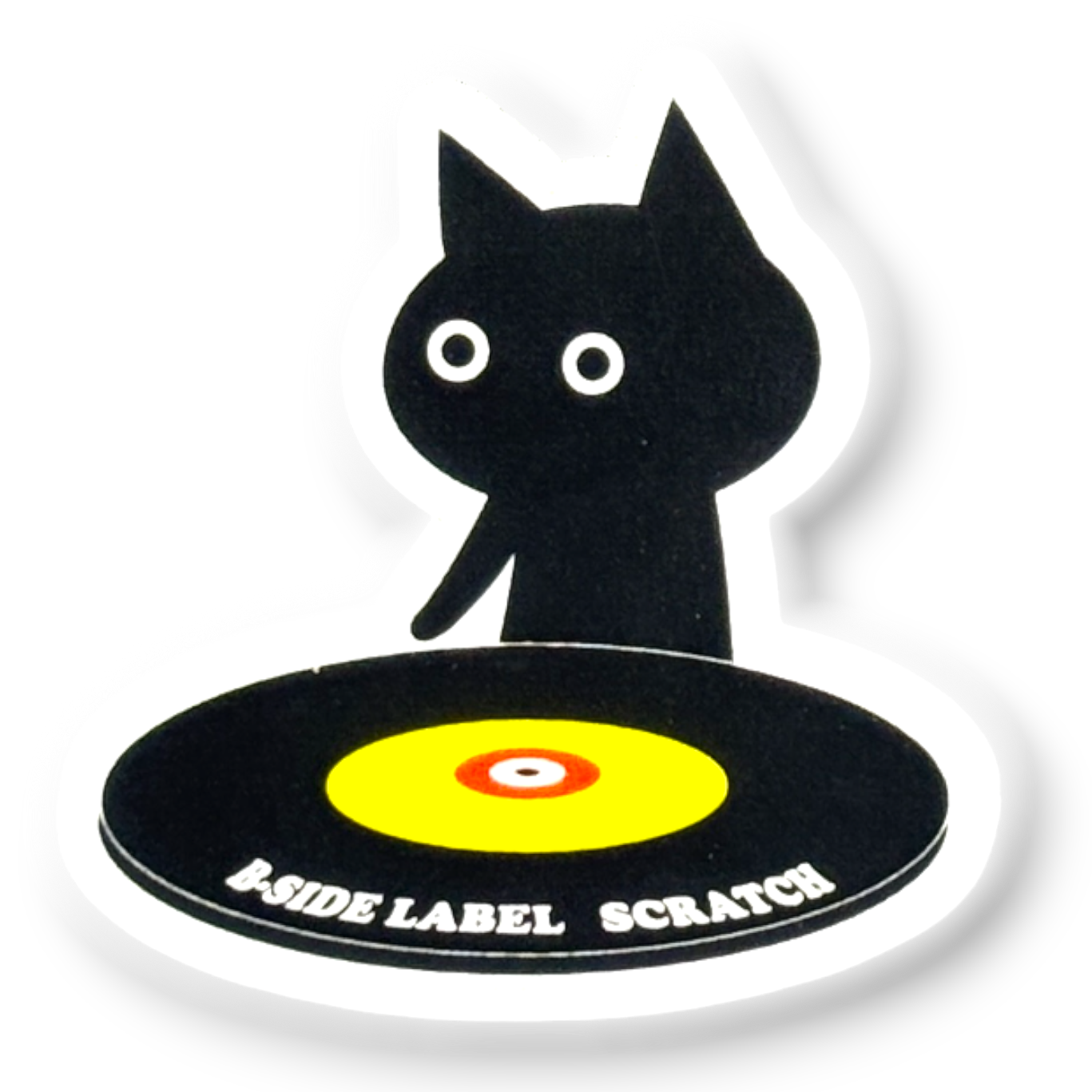 DJ Kitten ✦ B-Side Label Sticker ✦ Japan