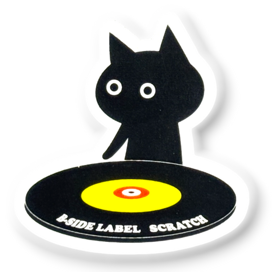 DJ Kitten ✦ B-Side Label Sticker ✦ Japan