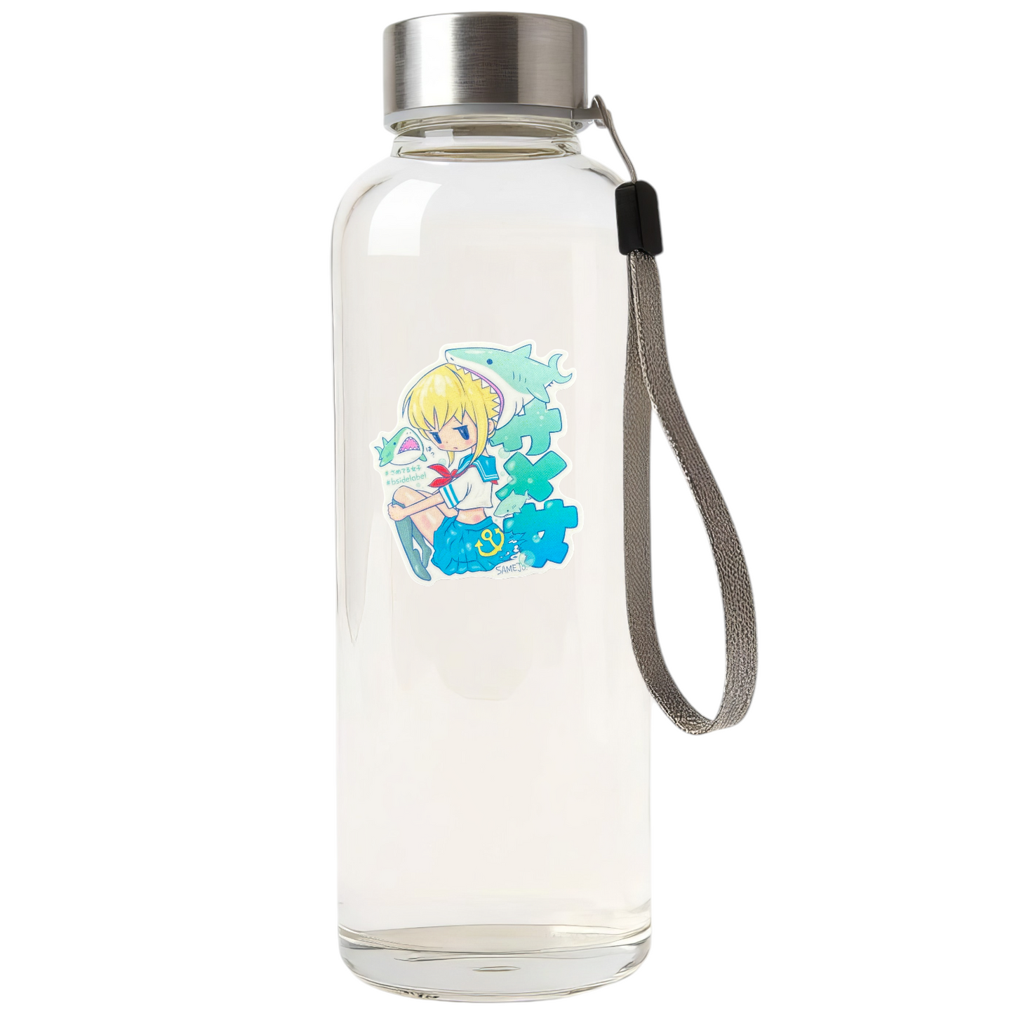 Playful Shark Attack Girlie ✦ B-Side Label Sticker