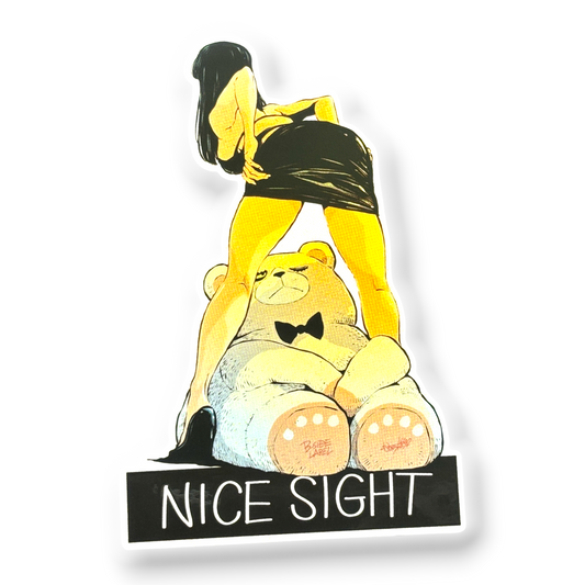 Naughty Teddy Bear ✦ B-Side Label Sticker