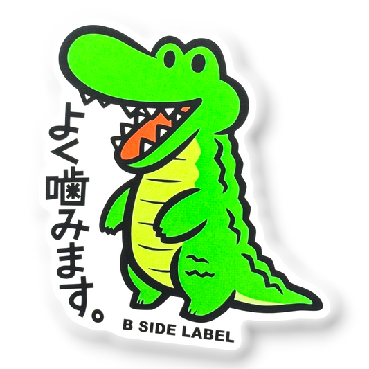 Cute Smiling Alligator ✦ B-Side Label Sticker