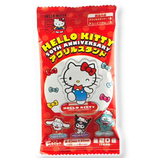 F-Toys Hello Kitty’s 50th Anniversary Acrylic Stand & Gum ✦ Japanese Candy