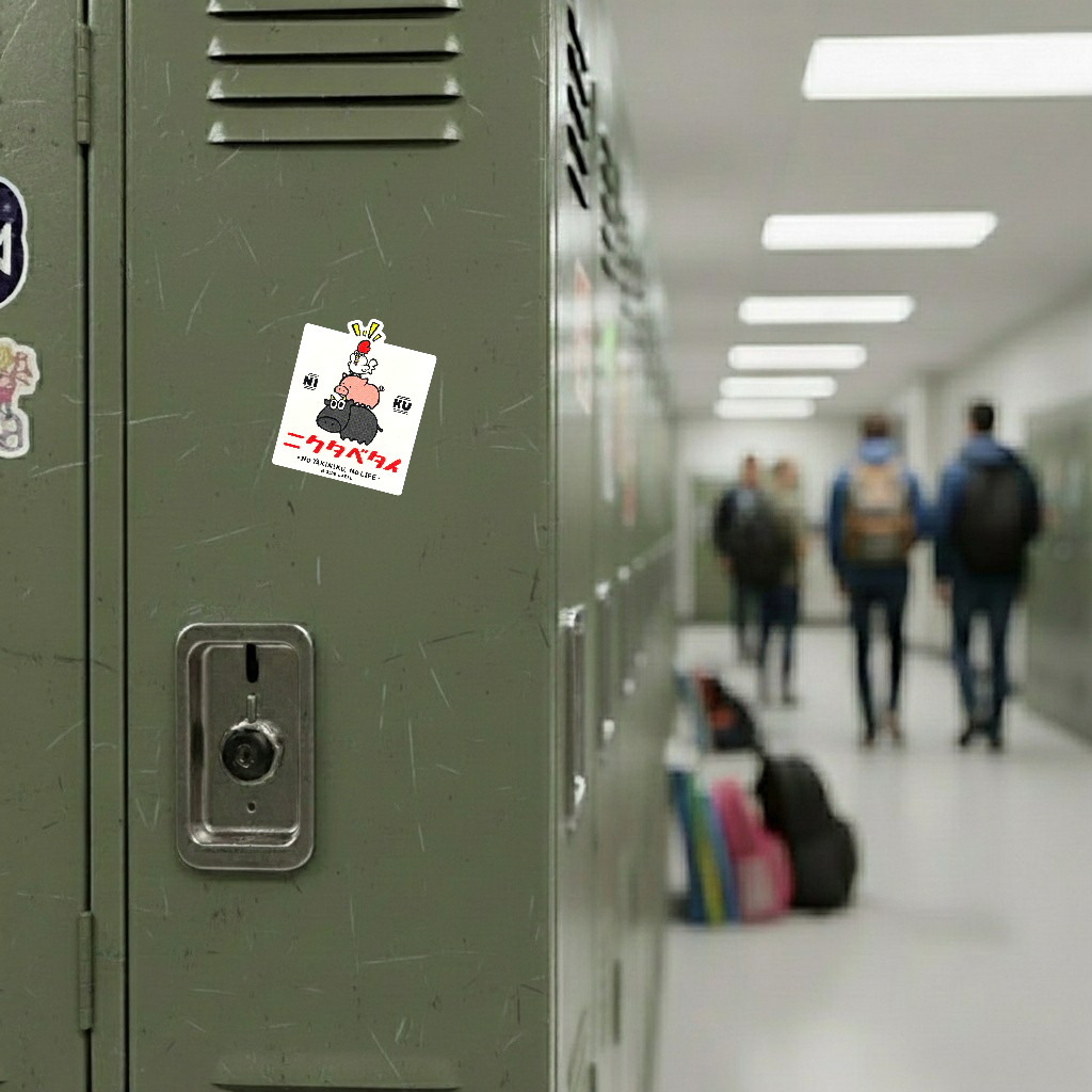 Meat Pyramid Chicken Pig Cow ✦ B-Side Label Sticker