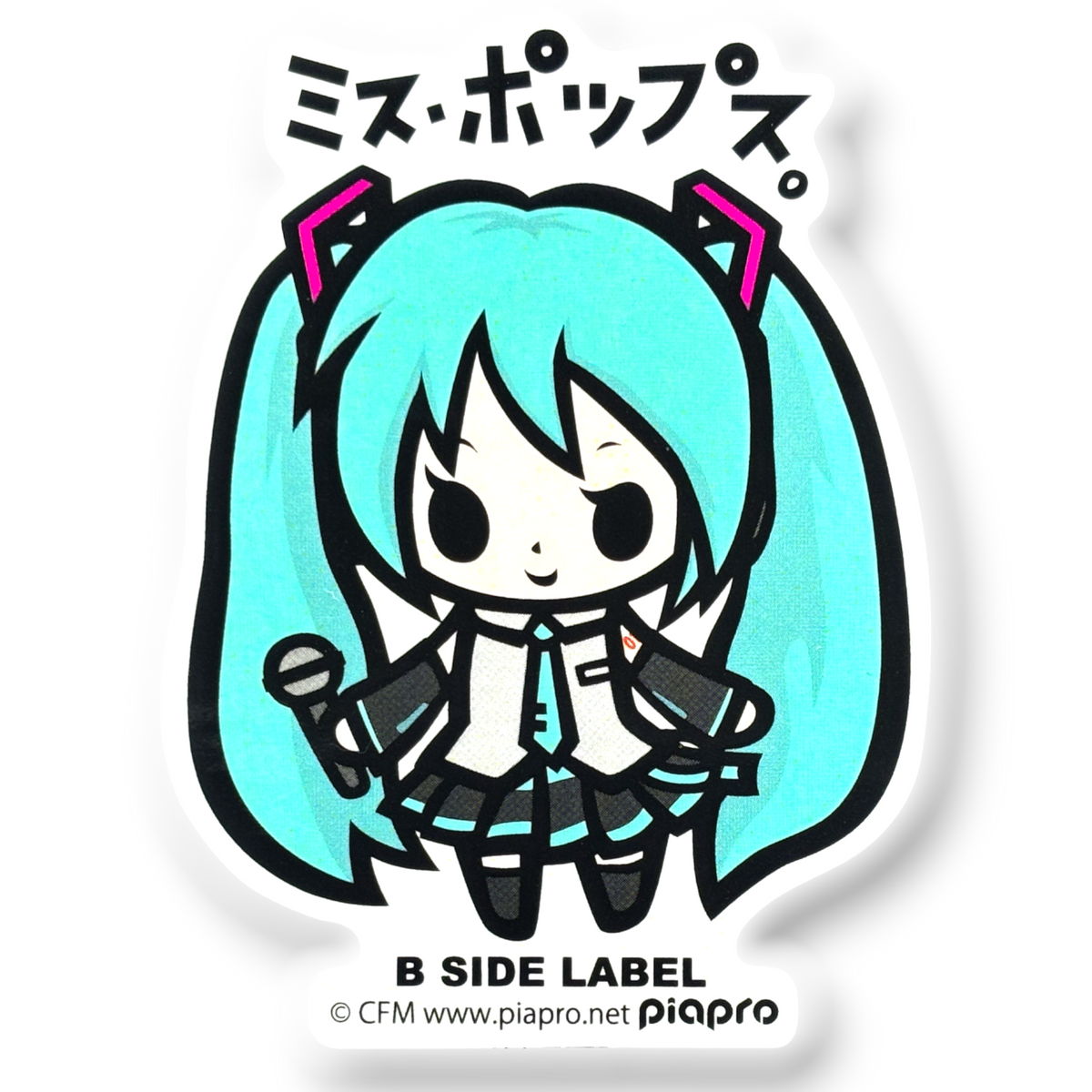 Hatsune Miku CV01 Vocaloid ✦ B-Side Label Sticker — visually confirmed original from the sticker folder